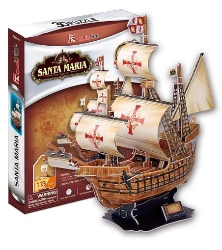 Puzzle 3D Żaglowiec Santa Maria Puzzle 3D Żaglowiec Santa Maria