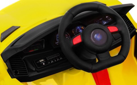 Autko Future na akumulator dla dzieci Żółty + Pilot Autko Future na akumulator dla dzieci Żółty + Pilot