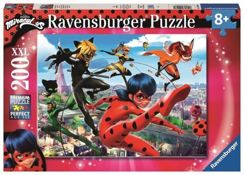 Puzzle 200 Miraculum. Biedronka i Czarny Kot XXL Puzzle 200 Miraculum. Biedronka i Czarny Kot XXL