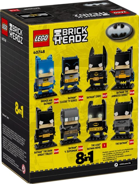 LEGO 40748 BrickHeadz Batman 8w1 LEGO 40748 BrickHeadz Batman 8w1