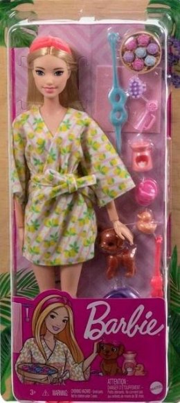 Lalka Barbie Relaks HKT90 z pieskiem i akcesoriami – zestaw wellness od Mattel
