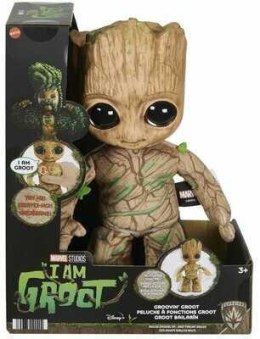 Tańczący Groot – interaktywna zabawka Marvela, reagująca na dźwięk i mówiąca „I am Groot”, miękka maskotka 27,5 cm