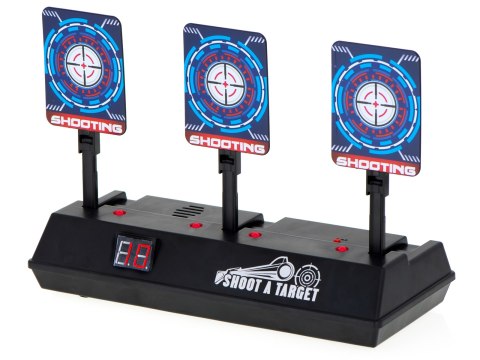 Tarcza elektroniczna do Nerf z trzema celami, efekty świetlne i dźwiękowe, zabawka edukacyjna dla dzieci Tarcza elektroniczna do Nerf z trzema celami, efekty świetlne i dźwiękowe, zabawka edukacyjna dla dzieci