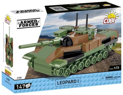 Model czołgu Leopard I z klocków COBI – skala 1:72, 147 elementów Model czołgu Leopard I z klocków COBI – skala 1:72, 147 elementów