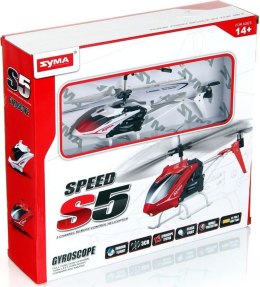 Zdalnie sterowany helikopter RC Syma S5 w kolorze białym – idealny dla początkujących, z systemem stabilizacji GYRO