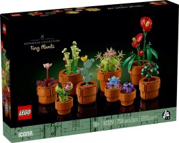 Zestaw LEGO ICONS 10329 Małe roślinki – dziewięć modeli roślin w terakotowych doniczkach, dekoracja dla dorosłych