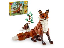 LEGO Creator 3w1 31154 – lis, sowa i wiewiórka z ruchomymi elementami i akcesoriami leśnymi dla dzieci 9+