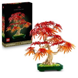 LEGO Botanicals – Klon palmowy bonsai, ozdobne drzewko LEGO z czerwonymi liśćmi i doniczką do zbudowania