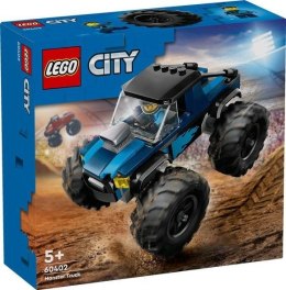 LEGO® City – zestaw z niebieskim monster truckiem i minifigurką kierowcy, gotowy do akcji