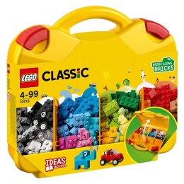 LEGO Classic 10713 – Kreatywna Walizka z klockami i katalogiem LEGO 2019 PL, zestaw z 213 elementami w żółtej walizce