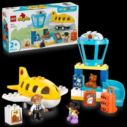 LEGO DUPLO 10443 – pierwszy raz na lotnisku, samolot, figurki i akcesoria do zabawy dla dzieci od 2 lat