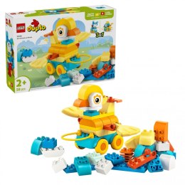 LEGO DUPLO 10448 – zwierzątka na kółkach do budowania, słonik, małpka i krokodyl, zestaw edukacyjny dla maluchów