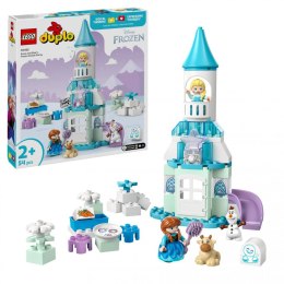 LEGO DUPLO 10455 – lodowy zamek Elzy i Anny, zestaw Disney dla dzieci 2+, figurki, tort, bajkowa zabawa