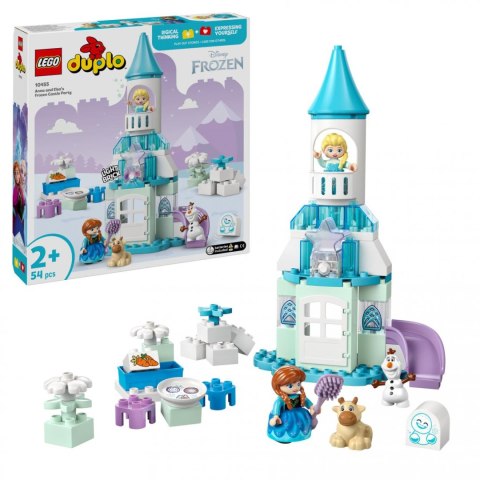 LEGO DUPLO 10455 – lodowy zamek Elzy i Anny, zestaw Disney dla dzieci 2+, figurki, tort, bajkowa zabawa LEGO DUPLO 10455 – lodowy zamek Elzy i Anny, zestaw Disney dla dzieci 2+, figurki, tort, bajkowa zabawa
