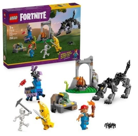 LEGO Fortnite 77075 – Skórek, Iskra, wilk i lama, zestaw kreatywny z bazą i bonusem w grze Fortnite dla dzieci 7+ LEGO Fortnite 77075 – Skórek, Iskra, wilk i lama, zestaw kreatywny z bazą i bonusem w grze Fortnite dla dzieci 7+