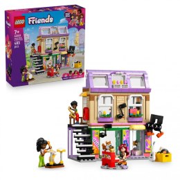 LEGO FRIENDS 42653 Sklep muzyczny i mieszkanie – zestaw z figurką Emmie i instrumentami dla dzieci 6+