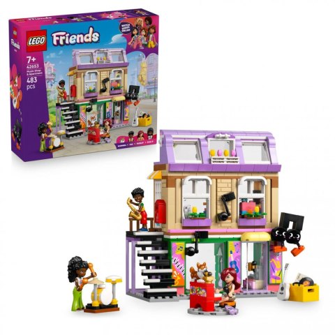 LEGO FRIENDS 42653 Sklep muzyczny i mieszkanie – zestaw z figurką Emmie i instrumentami dla dzieci 6+ LEGO FRIENDS 42653 Sklep muzyczny i mieszkanie – zestaw z figurką Emmie i instrumentami dla dzieci 6+