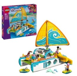 LEGO Friends 42664 Przygoda na łodzi – zestaw dla dzieci 8+ z łodzią, minilaleczkami i delfinami do zabawy