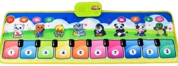 Interaktywna mata muzyczna Pianinko z nagrywaniem — zabawka edukacyjna dla dzieci 3+ z 8 instrumentami i 10 klawiszami Do-Re-Mi.