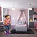 Fioletowy skoczek Pogo Jumper dla dzieci z antypoślizgową podstawą i piłką, idealny do nauki równowagi.