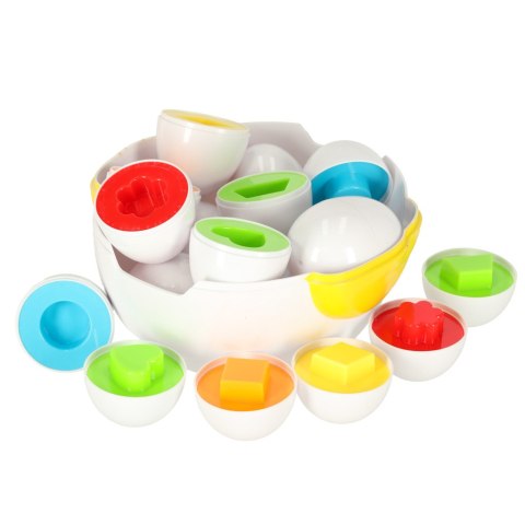 Puzzle Klocki Jajka Montessori – kolorowa kura edukacyjna z 12 jajkami do dopasowywania kształtów i kolorów Puzzle Klocki Jajka Montessori – kolorowa kura edukacyjna z 12 jajkami do dopasowywania kształtów i kolorów