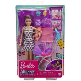 Zestaw Barbie® Skipper Klub Opiekunek – lalka Skipper z bobasem w spacerówce i akcesoriami