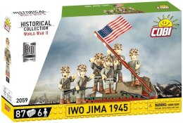 COBI-2059 – Raising the Flag on Iwo Jima: historyczny moment II wojny światowej w formie klockowego zestawu z 6 figurkami.