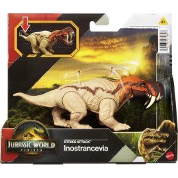 Jurassic World Figurka Strike Attack Inostrancevia – realistyczna figurka prehistorycznego drapieżnika z funkcją ataku i ruchomymi kończynami