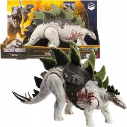 Jurassic World Stegozaur – duża figurka z 2 funkcjami ataku i zdejmowanym sprzętem tropiącym, inspirowana filmem Dominion