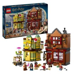 Zestaw LEGO Harry Potter 76452 – sklepy z Ulicy Pokątnej: markowy sprzęt do quidditcha i lodziarnia z minifigurkami