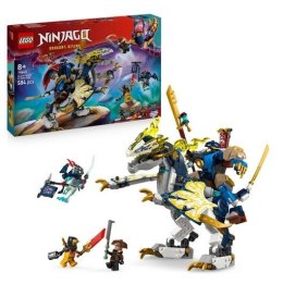 Zestaw LEGO NINJAGO 71843 Mech smoczego jeźdźca Roguea z ruchomym mechem, smokiem i minifigurkami ninja do walki i zabawy.