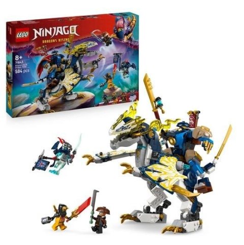 Zestaw LEGO NINJAGO 71843 Mech smoczego jeźdźca Roguea z ruchomym mechem, smokiem i minifigurkami ninja do walki i zabawy. Zestaw LEGO NINJAGO 71843 Mech smoczego jeźdźca Roguea z ruchomym mechem, smokiem i minifigurkami ninja do walki i zabawy.