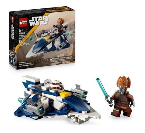 LEGO Star Wars Mikromyśliwiec Jedi Plo Koona z minifigurką Plo Koona i droidem R7-D4 – zestaw konstrukcyjny dla dzieci. LEGO Star Wars Mikromyśliwiec Jedi Plo Koona z minifigurką Plo Koona i droidem R7-D4 – zestaw konstrukcyjny dla dzieci.