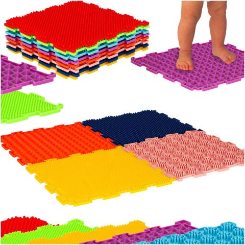 Mata sensoryczne puzzle montessori do masażu stóp 8 elementów Mata sensoryczne puzzle montessori do masażu stóp 8 elementów