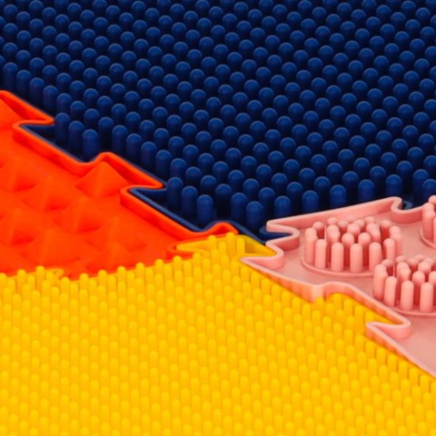 Mata sensoryczne puzzle montessori do masażu stóp 8 elementów Mata sensoryczne puzzle montessori do masażu stóp 8 elementów