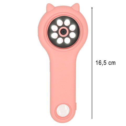 Mikroskop optyczny lupa cyfrowa 500x 2Mpx różowy Mikroskop optyczny lupa cyfrowa 500x 2Mpx różowy