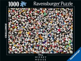 Puzzle 1000 elementów Ravensburger Challenge z motywem Myszy Miki i kolorowych guzików