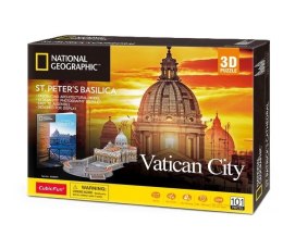 Puzzle 3D National Geographic – model Watykańskiej Bazyliki Świętego Piotra z piankowych elementów